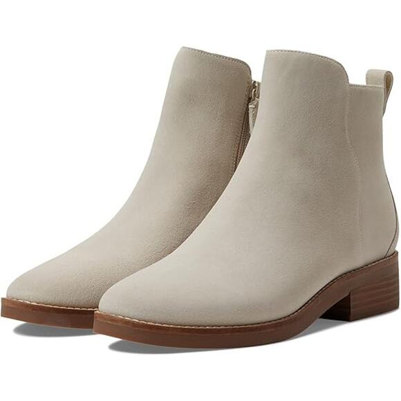 NWT Cole Haan Women's River Chelsea Bootie Boot, Water Proof Birch Suede-Size 7 - Picture 1 of 5
